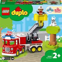 lego gaisrine - LEGO Duplo Ugniagesių automobilis 10969 - 1 nuotrauka